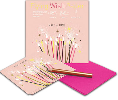 "Make A Wish" Flying Wish Paper (Mini with 15 Wishes + Accessories)