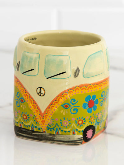 Folk Art Coffe Mug - Van