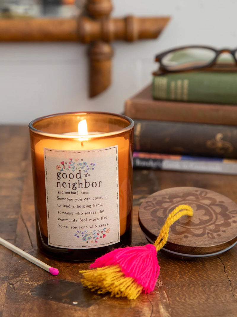 "Good Neighbor" Definition Candle