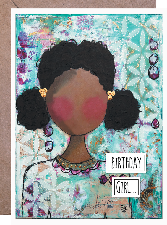 “Birthday Girl” Dazzle Birthday Card