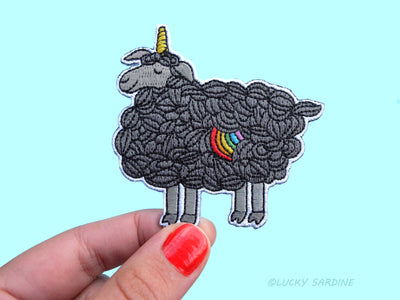 Black Sheep Unicorn Patch