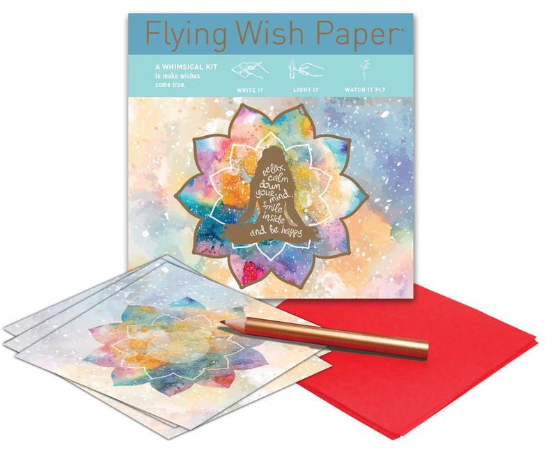 "Mindful" Flying Wish Paper (Mini with 15 Wishes + Accessories)