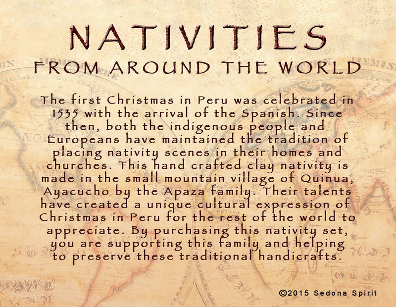 8-piece Peruvian Nativity Set