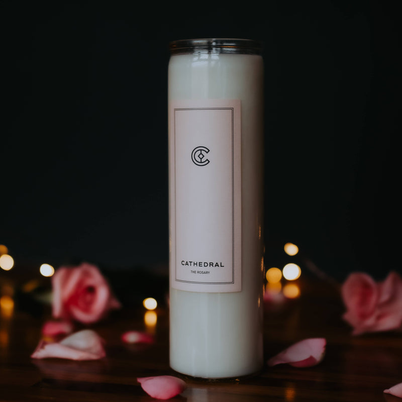 "The Rosary" Pillar Candle