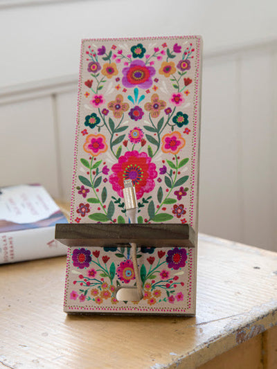 "Folk Floral" Phone Charger Stand