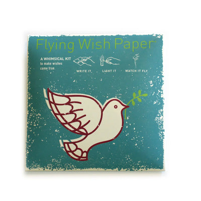 "Peace Dove" Flying Wish Paper (Mini with 15 Wishes + Accessories)