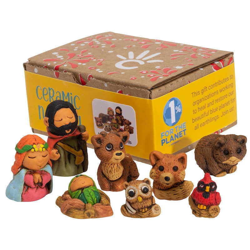 Woodsy Nativity Set